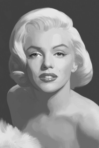 Marilyn Monroe Painting Variante 1 | 40x60 cm | Premium-Papier