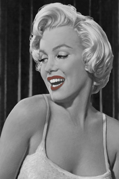 Marilyn Monroe Red Lips Portrait No. 3 