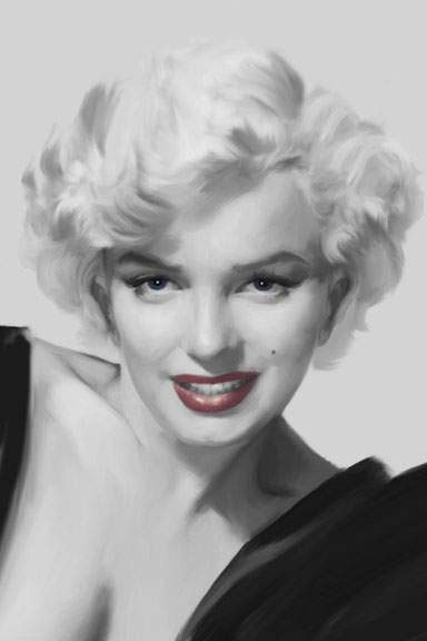 Marilyn Monroe Red Lips Portrait No. 8 
